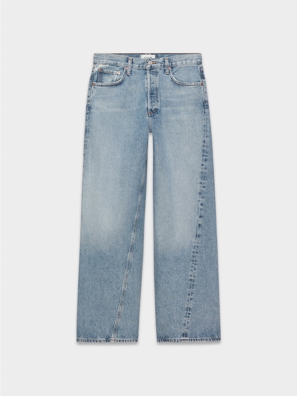 Agolde Light Blue Wide Leg Flare Jeans - Picture 1 of 7